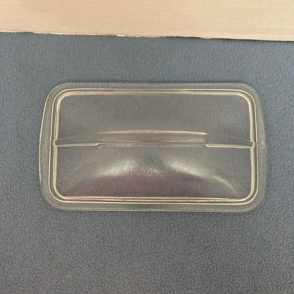 Vintage Westinghouse Refrigerators Clear Glass Fin Lid for Loaf Pans ca. 1950's